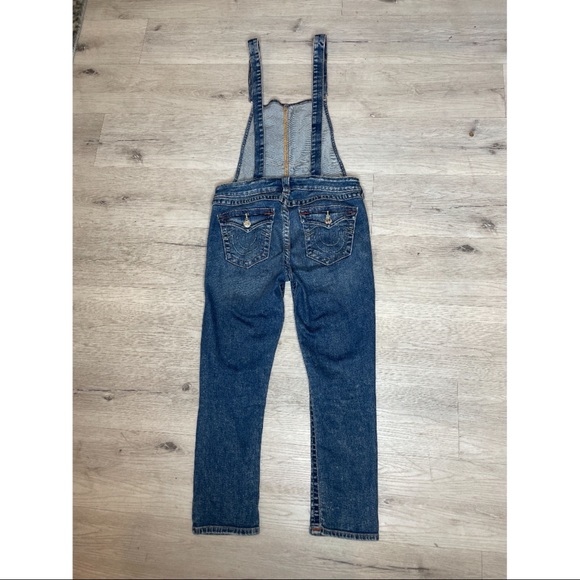 True Religion Overalls Medium fit is about a size 8 - Picture 2 of 6